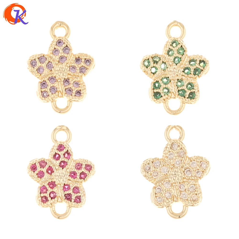 Jewelry Accessories Cordial Design 50Pcs 9*12MM Jewelry Accessories CZ Charms Flower Shape Hand Made Earrings Connectors DIY
Jewelry Accessories Cordial Design 50Pcs 9*12MM Jewelry Accessories CZ Charms Flower Shape Hand Made Earrings Connectors DIY