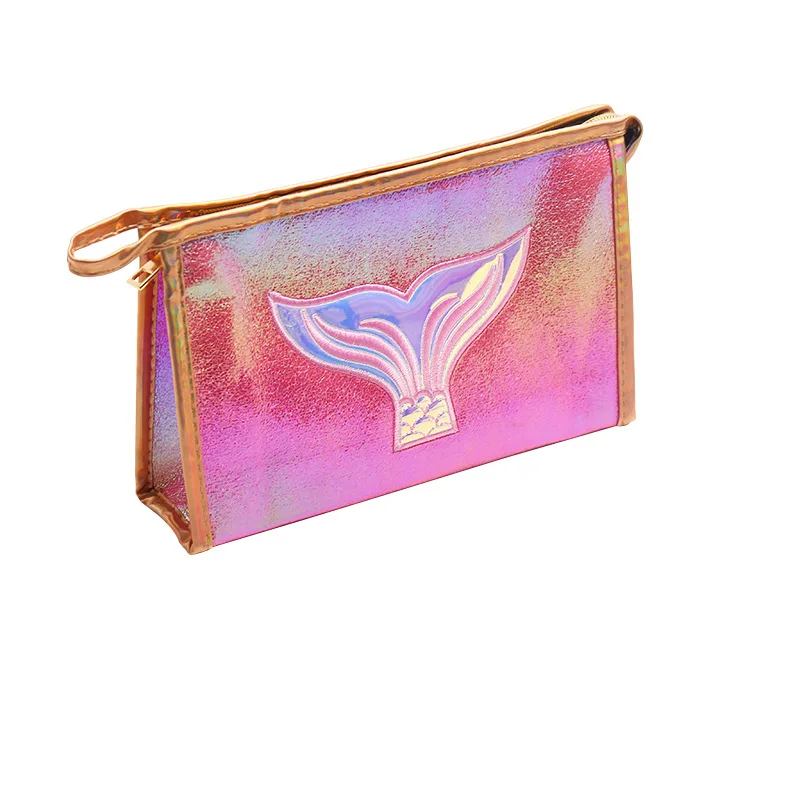 2021 wholesale creative cute cartoon laser illusion fishtail large capacity travel cosmetic bag makeup makeup, Customized
2021 wholesale creative cute cartoon laser illusion fishtail large capacity travel cosmetic bag makeup makeup, Customized