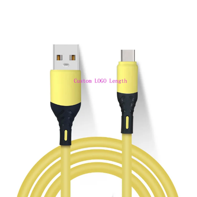 Soft USB Cable 5A Fast Charging Cable silicone USB Type C Charger fireproof Micro USB quick Charger, Colorful
Soft USB Cable 5A Fast Charging Cable silicone USB Type C Charger fireproof Micro USB quick Charger, Colorful