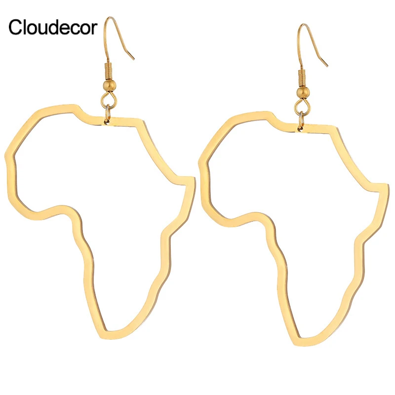 Stainless Steel Drop Earrings Hollow Out African Map Pendant Earrings Summer Simple Women Big Statement Earrings Trendy
Stainless Steel Drop Earrings Hollow Out African Map Pendant Earrings Summer Simple Women Big Statement Earrings Trendy
