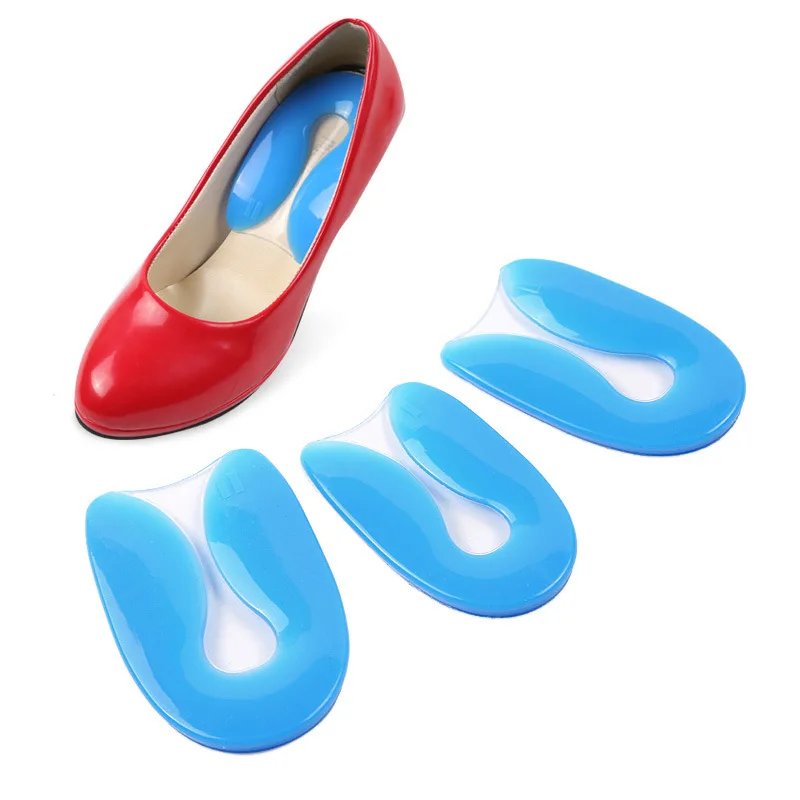 Silicone Gel Half Code Insoles U-shape Heel Cup Plantar Fasciitis Heel Protector Heel Spur Cushion Pad Shoe Inserts, As picture
Silicone Gel Half Code Insoles U-shape Heel Cup Plantar Fasciitis Heel Protector Heel Spur Cushion Pad Shoe Inserts, As picture