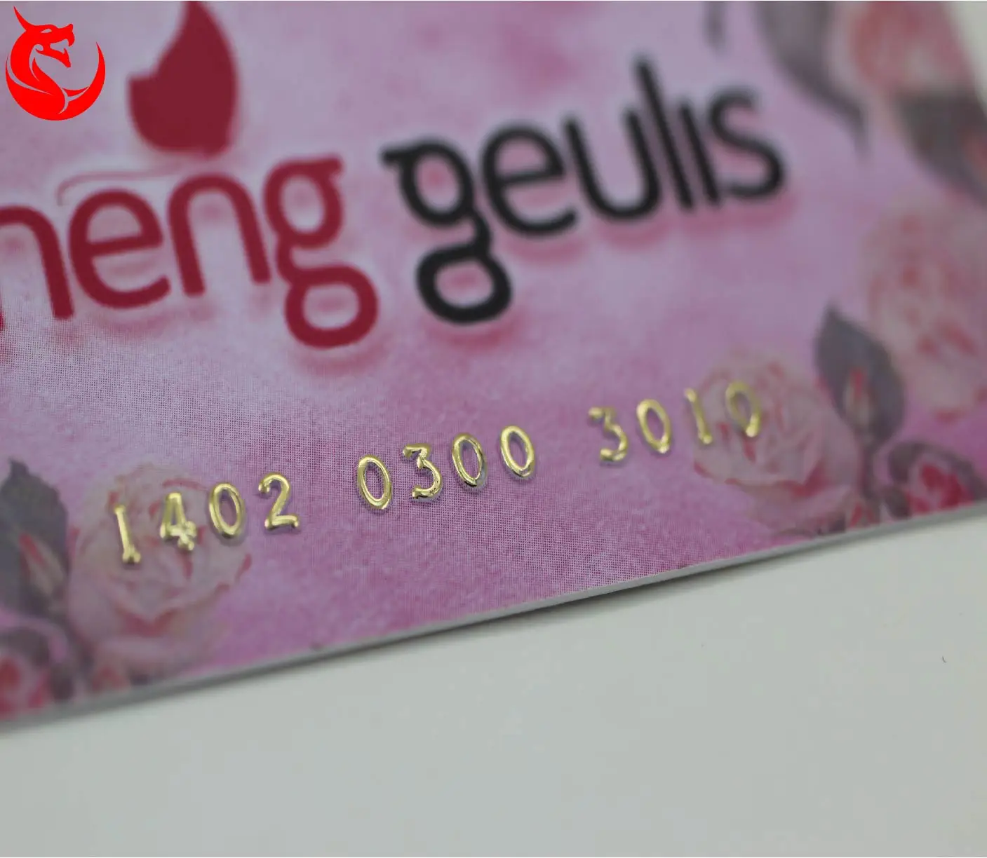 plastic cards  custom cmyk color pvc card with embossed number
