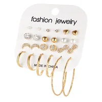 Hot selling Fashion Earrings set Hoop earrings and stud earrings set jewelry wholesale HZS579
Hot selling Fashion Earrings set Hoop earrings and stud earrings set jewelry wholesale HZS579