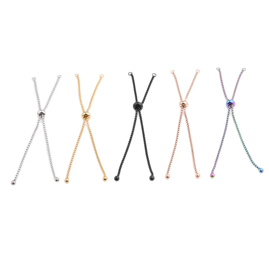 Hobbyworker Stainless Steel Charm Bracelet Adjustable Chain for Women Girls, Colors
Hobbyworker Stainless Steel Charm Bracelet Adjustable Chain for Women Girls, Colors