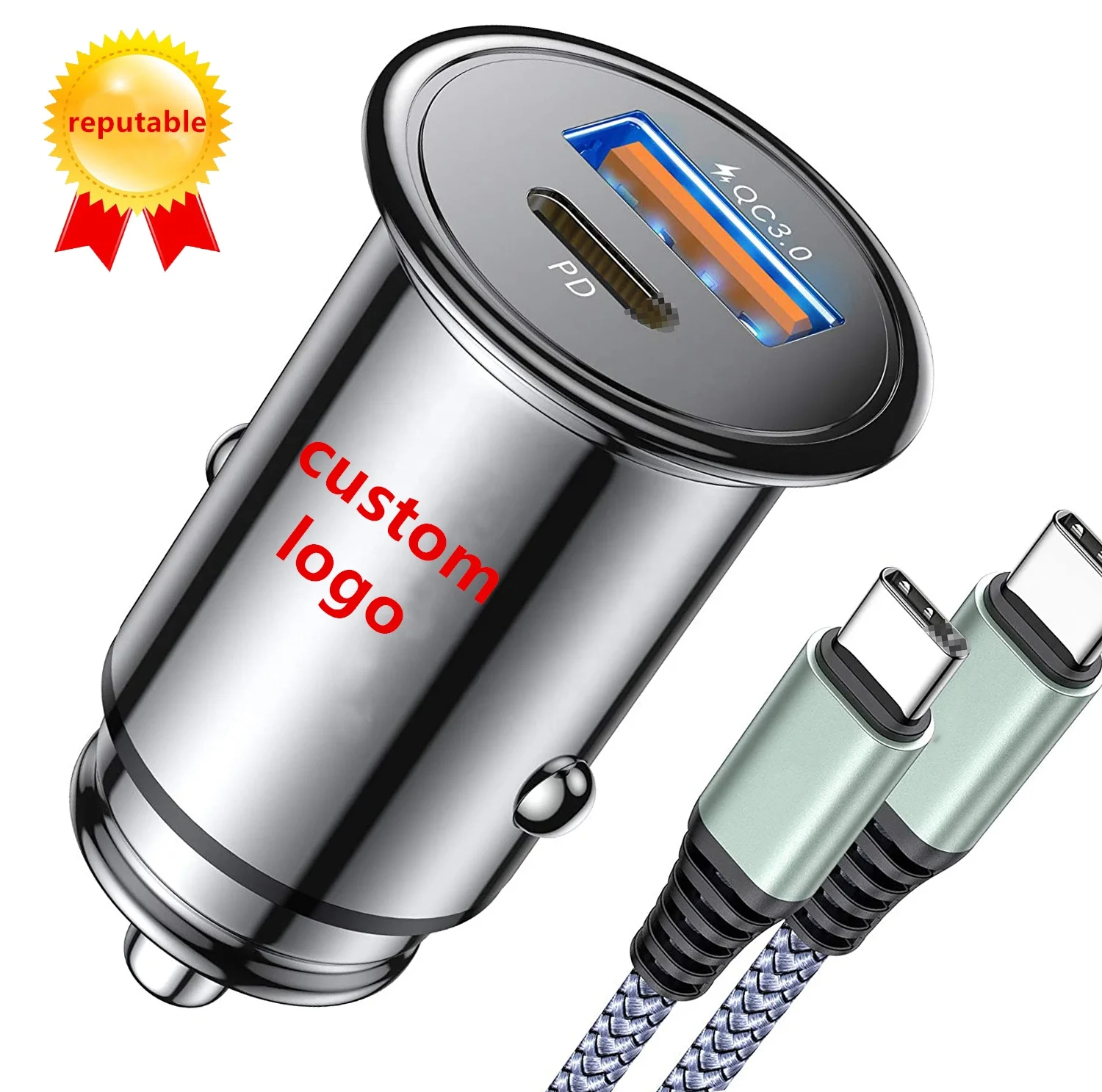 2 Port Metal Car Charger Adapter Fast Charging QC3.0 Pd Dual Usb Type C Android 15W For Iphone For Samsung Cargadores
2 Port Metal Car Charger Adapter Fast Charging QC3.0 Pd Dual Usb Type C Android 15W For Iphone For Samsung Cargadores