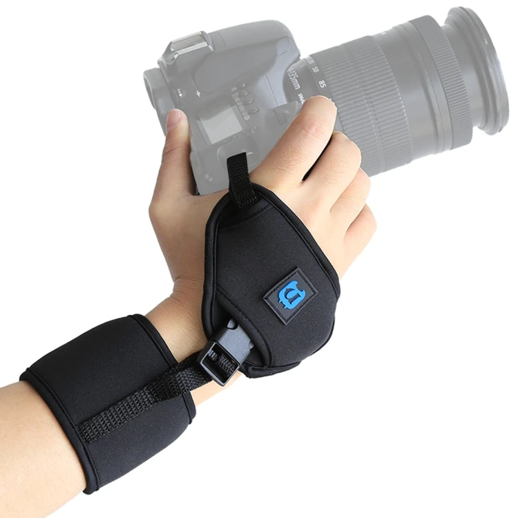 

PULUZ Soft Neoprene Hand Grip Wrist Camera Strap with 1/4 inch Screw Plastic Plate for SLR DSLR Cameras
