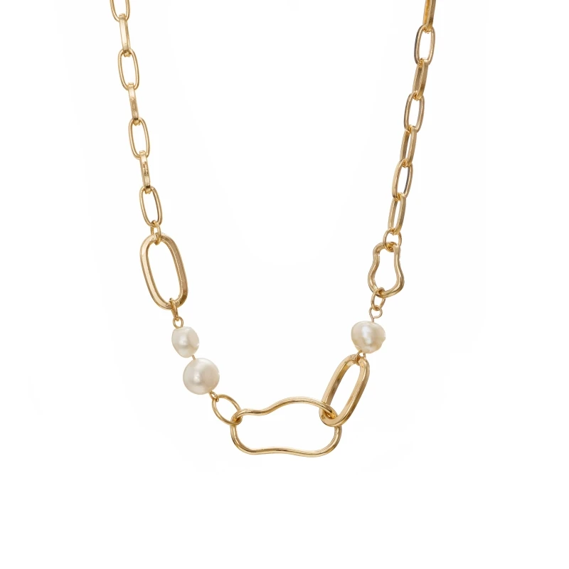 minimalist jewelry statement 14k 18k gold plated Strand String irregular fresh water pearl link chain choker Necklaces
minimalist jewelry statement 14k 18k gold plated Strand String irregular fresh water pearl link chain choker Necklaces