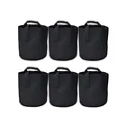 Pot 1/3 / 5 / 7 / 10 / 15 / 20 / 25 / 45 / 60 Gallon Felt Fabric Grow Pot Grow Bag For Trees Or Flower