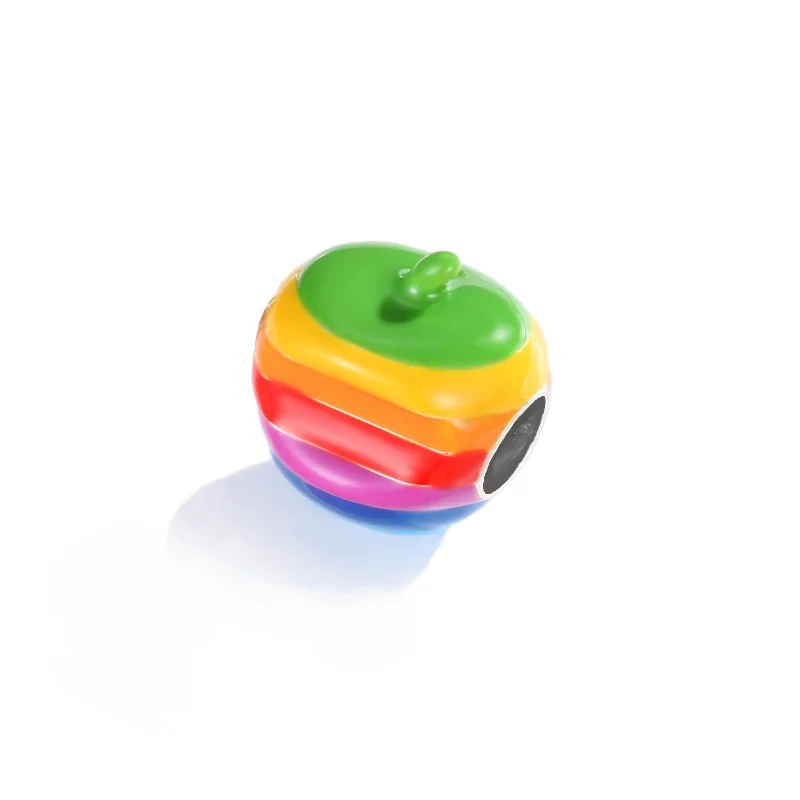 Designer Charms 925 Sterling Silver Bright rainbow Concave apple enamel Beads Jewelry Fit Original Women Bracelets Necklace
Designer Charms 925 Sterling Silver Bright rainbow Concave apple enamel Beads Jewelry Fit Original Women Bracelets Necklace