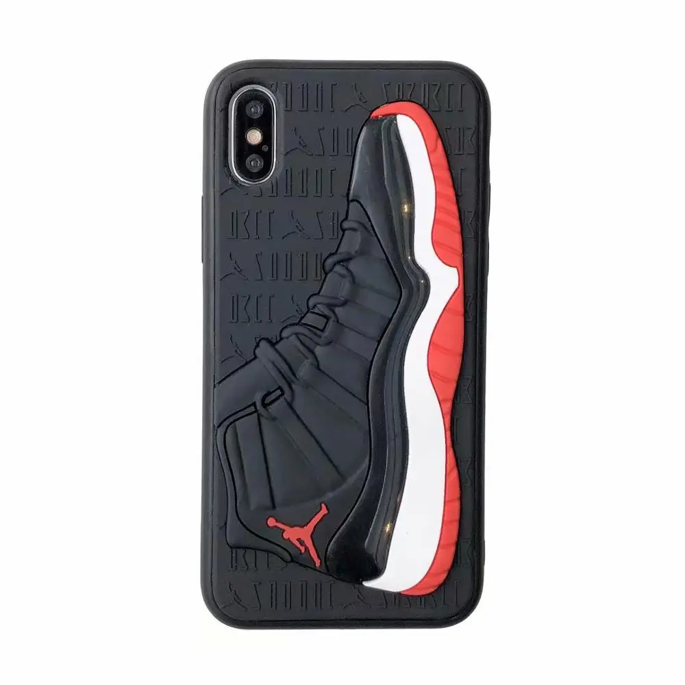 

Fashion 3D NBA Air Dunk Jordan Sports Basketball Shoes Soft Phone Cases For iphones 6 6S 7 8 Plus X XS XR MAX 10 Back Cover Case, Picture color have stock , accept customized