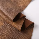 wholesale high quality brown suede cloth polyester leather cloak sofa fabric material price per meter