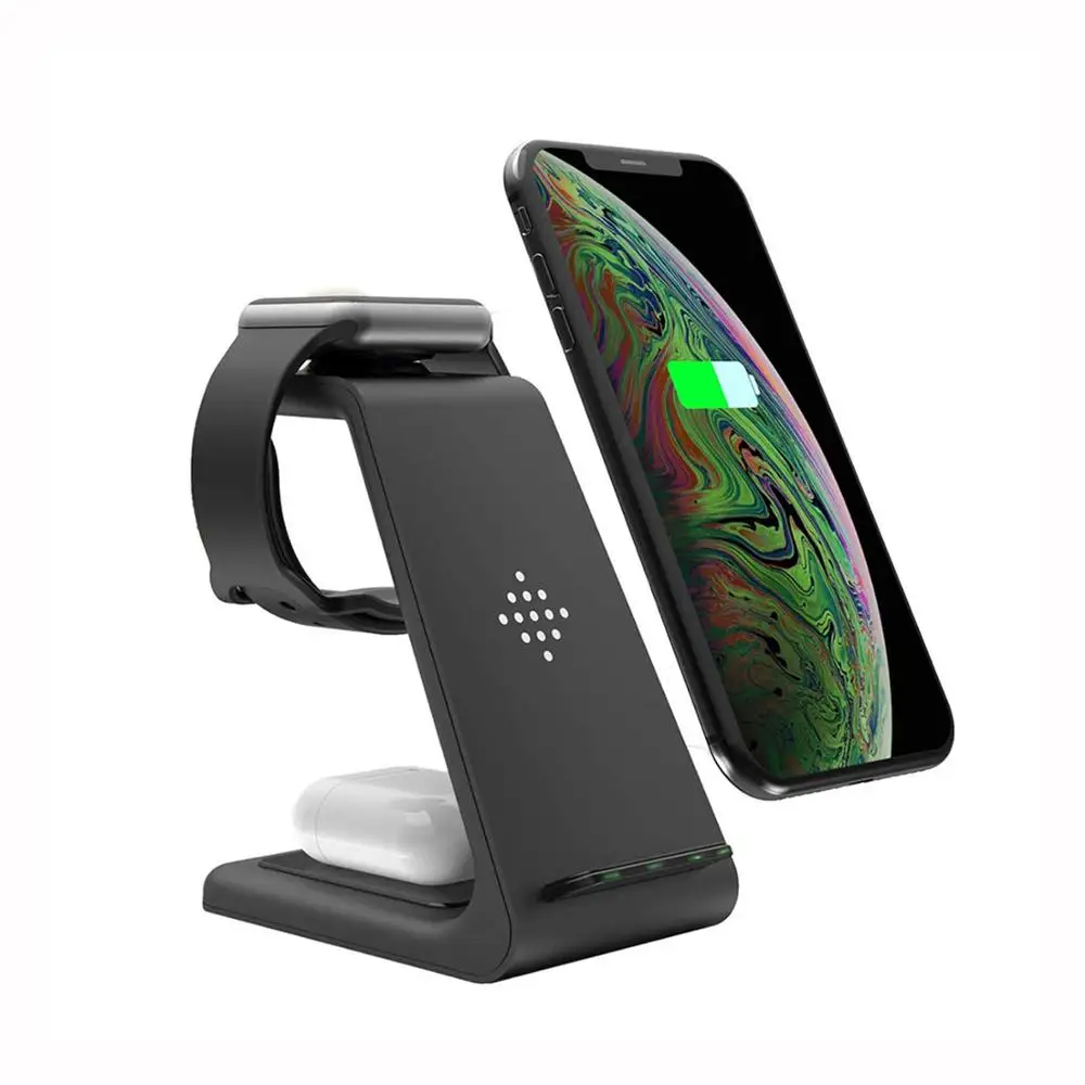 WELUV New 3 in 1 Wireless Charger Stand Non slip Fast Charging Station Compatible for iWatch Phone
WELUV New 3 in 1 Wireless Charger Stand Non slip Fast Charging Station Compatible for iWatch Phone
