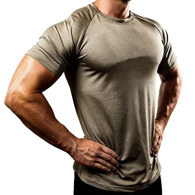 New Solid Color Bodybuilding Suit Sport Trainer Short Sleeves Mens Quick Dry Breathable Training High Elastic Tights
New Solid Color Bodybuilding Suit Sport Trainer Short Sleeves Mens Quick Dry Breathable Training High Elastic Tights