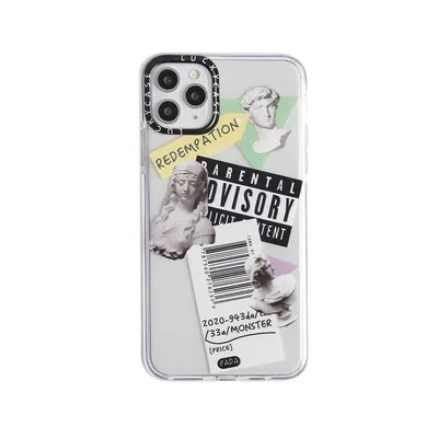 In hot sale Luxury Art Letter Label Phone Case For iphone 12 11 Pro Max 7 8 plus Back Cover For iphone XR Transparent Soft Case
In hot sale Luxury Art Letter Label Phone Case For iphone 12 11 Pro Max 7 8 plus Back Cover For iphone XR Transparent Soft Case