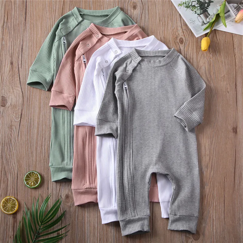 Toddler Baby Solid Color Long Sleeve Jumpsuits Baby Round Neck Spring Autumn Rompers Knitted Zipper Jumpsuit Baby Girls Outfits
Toddler Baby Solid Color Long Sleeve Jumpsuits Baby Round Neck Spring Autumn Rompers Knitted Zipper Jumpsuit Baby Girls Outfits