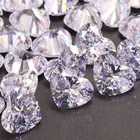 AAAAA White Round Cubic Zirconia CZ Stone Loose Gemstone Eight Heart Arrow Synthetic Zircon Gems