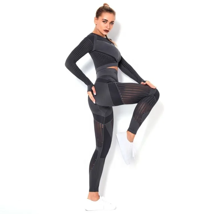 Woman Long Sleeve Yoga Set 2 Pieces Sportswear Jogging Fitness Workout Set, Customized colors
Woman Long Sleeve Yoga Set 2 Pieces Sportswear Jogging Fitness Workout Set, Customized colors