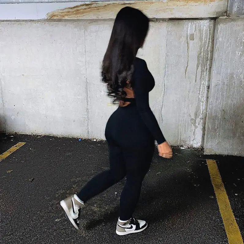 backless Full Sleeve Fitness One piece Jumpsuit Women's Solid Color Sport Yoga Jumpsuit Bodycon 2021 New Fashion breathable
backless Full Sleeve Fitness One piece Jumpsuit Women's Solid Color Sport Yoga Jumpsuit Bodycon 2021 New Fashion breathable
