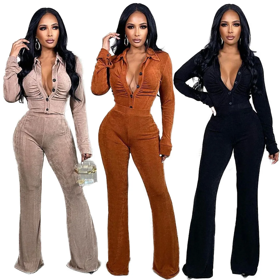 YINIEN 2022 Casual Solid Color Button Long Sleeve 2 Piece Set Women 2 Piece Set Women Two Piece Set For Mujer Female Femme
YINIEN 2022 Casual Solid Color Button Long Sleeve 2 Piece Set Women 2 Piece Set Women Two Piece Set For Mujer Female Femme