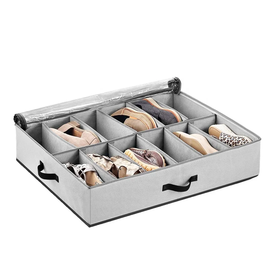 Box Storage 12 Shoes Slide Under Bed Boxes Drawer Underbed Fabric Transparent Shoe Organizer
Box Storage 12 Shoes Slide Under Bed Boxes Drawer Underbed Fabric Transparent Shoe Organizer