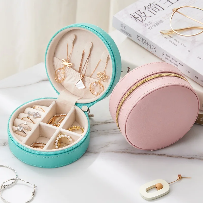 Travel Jewelry Organizer Storage Box - Small Display Case for Earrings Necklace Rings Bracelet Holder Women Wife Teen Girl, 2 colors
Travel Jewelry Organizer Storage Box - Small Display Case for Earrings Necklace Rings Bracelet Holder Women Wife Teen Girl, 2 colors