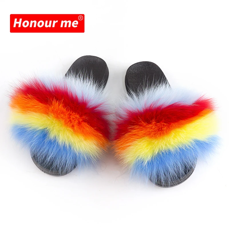 2021 flip-flops women animal slippers real fox fur furry slippers women sandals ladies slippers, Mixed color
2021 flip-flops women animal slippers real fox fur furry slippers women sandals ladies slippers, Mixed color