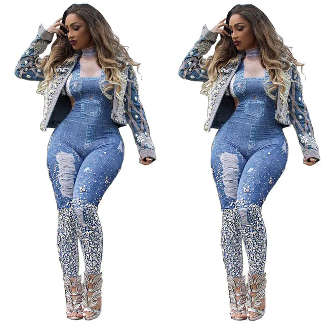 2020 new arrivals Fashion Spring Women Casual Suspender print jumpsuit Jeans, Picture show
2020 new arrivals Fashion Spring Women Casual Suspender print jumpsuit Jeans, Picture show