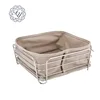 Food safe bread basket 304 stainless steel wire basket with liner