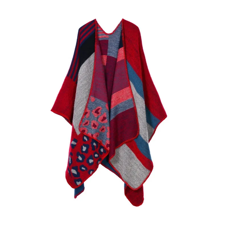 New Spring Autumn Women Girls European Color Matching Woolen Big Scarf Cappa Casual Long Slim Knitted Sweater Loose Cardigan
New Spring Autumn Women Girls European Color Matching Woolen Big Scarf Cappa Casual Long Slim Knitted Sweater Loose Cardigan