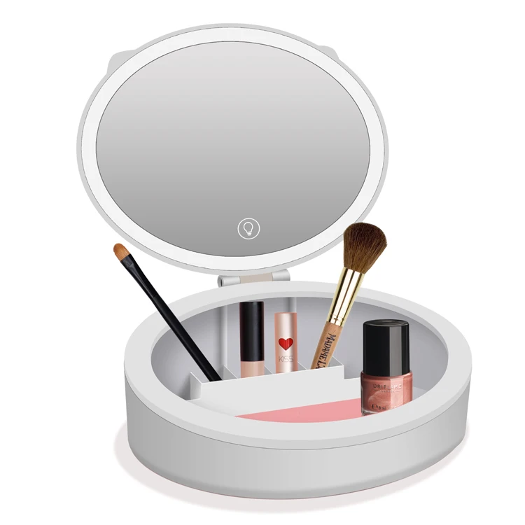 2020 New Arraivel Cosmetic Storage Mirror 70 Pcs LED Light Desktop Makeup Mirror with Storage Box Makeup Tool, White/pink/red/customized
2020 New Arraivel Cosmetic Storage Mirror 70 Pcs LED Light Desktop Makeup Mirror with Storage Box Makeup Tool, White/pink/red/customized