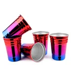 Custom unbreakable metal party 16 Oz Stainless Steel Solo cup Stainless steel Party Cups