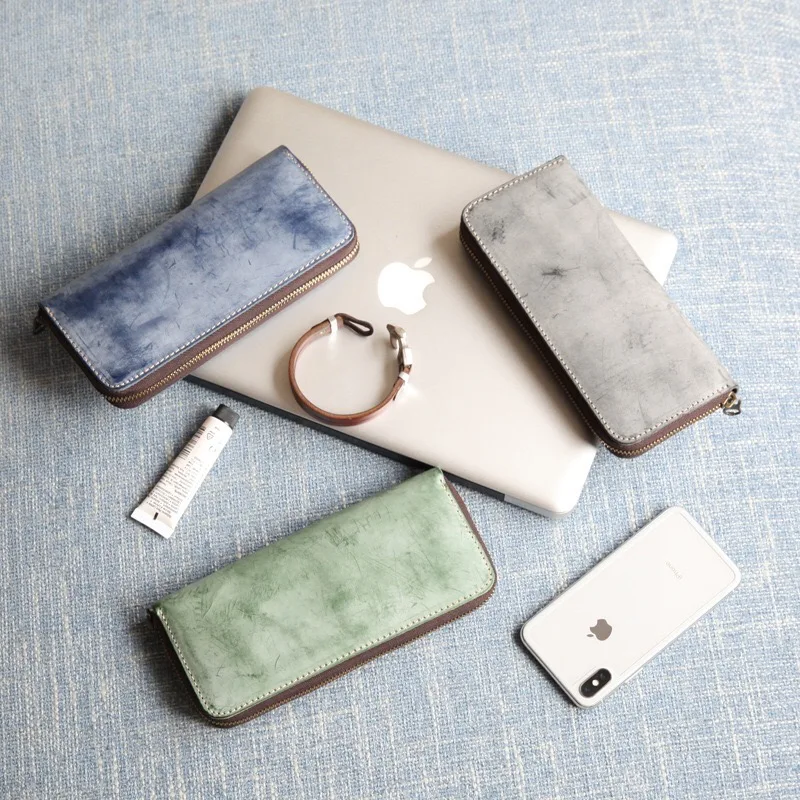 High Quality Blue Custom Logo Vintage Full Grain Vegetable Leather Long Bifold Wallet Long Purse
High Quality Blue Custom Logo Vintage Full Grain Vegetable Leather Long Bifold Wallet Long Purse