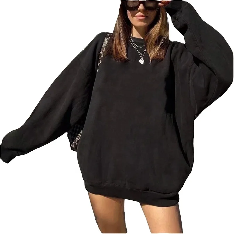 Unisex Men Fleece Loose Pullover Crew Neck Drop Shoulder Plain Oversized Sweatshirt for Women
Unisex Men Fleece Loose Pullover Crew Neck Drop Shoulder Plain Oversized Sweatshirt for Women