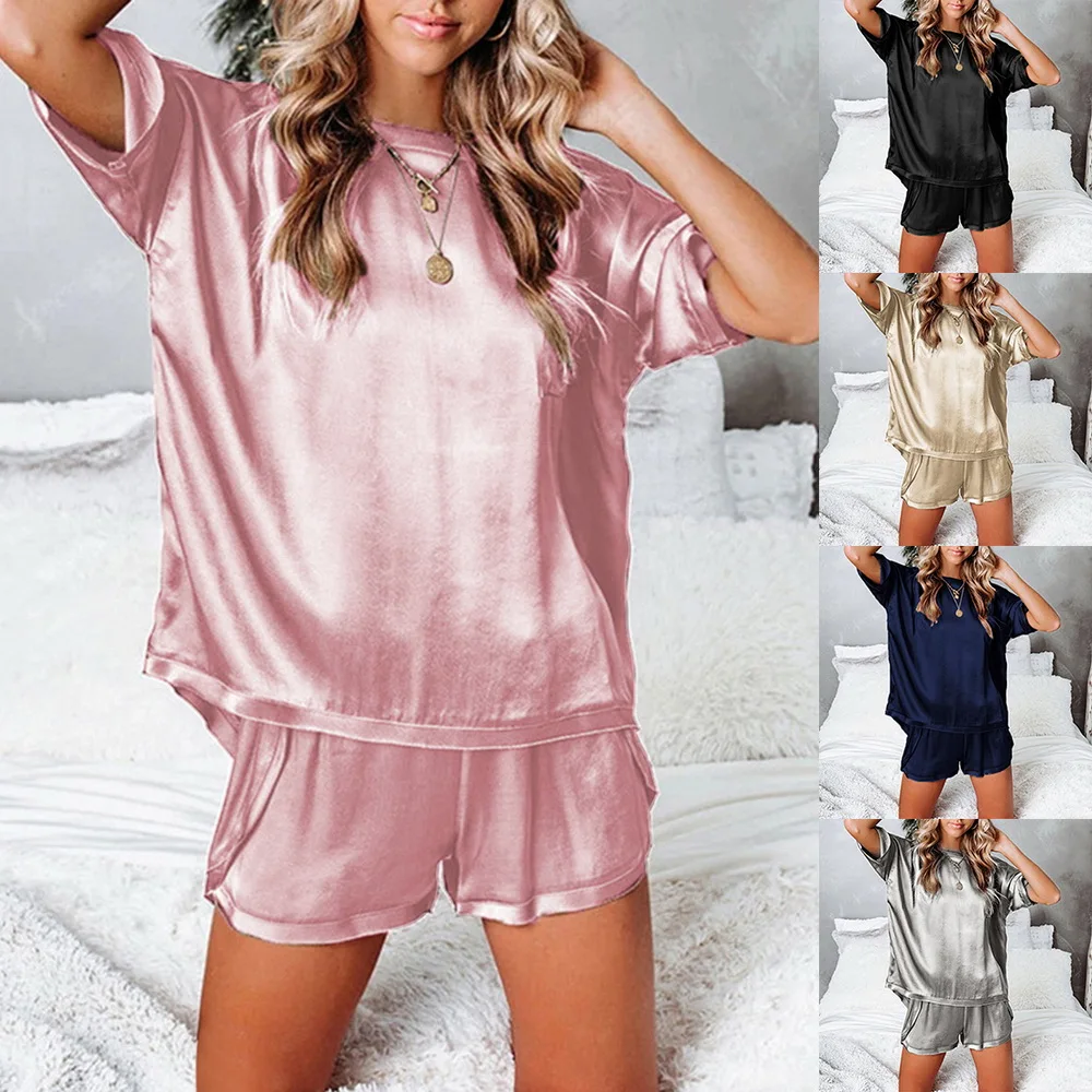 2021 New Arrivals Hot Sales Solid Color Irregular O-neck Women Pajamas Satin Pajamas For Women
2021 New Arrivals Hot Sales Solid Color Irregular O-neck Women Pajamas Satin Pajamas For Women