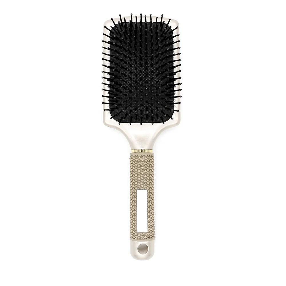 Rubber Paddle Hair Brush Air Cushion Massage Custom Heat Resistant Nylon Hair Brush, Gold
Rubber Paddle Hair Brush Air Cushion Massage Custom Heat Resistant Nylon Hair Brush, Gold