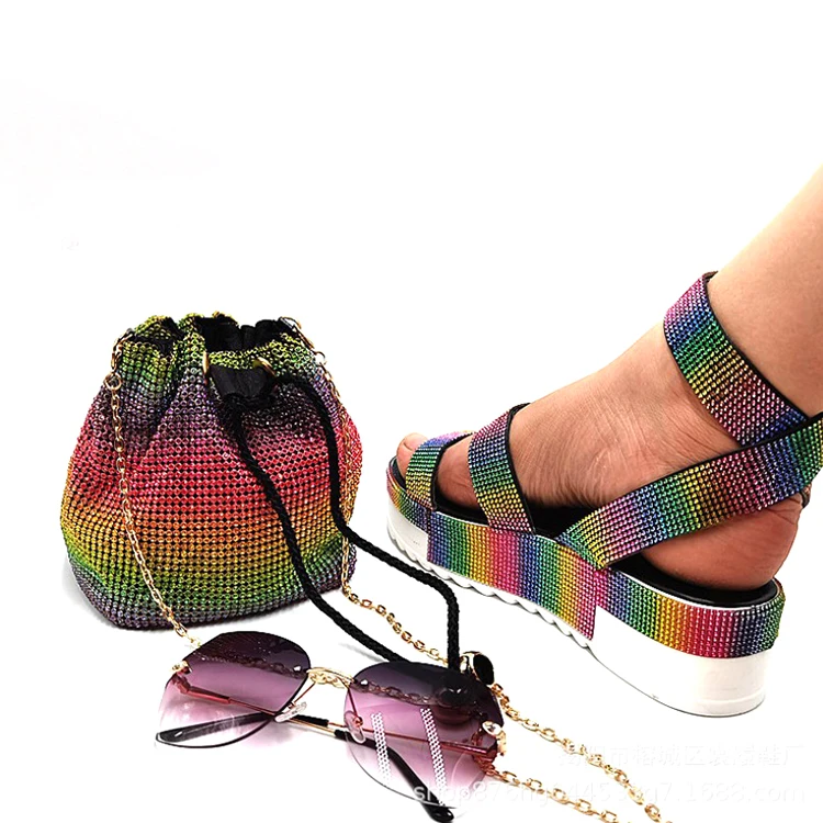 2021 Fashion Shoes Women Popular Summer Sandals Colorful Rhinestone Women's Sandals With Platform diamond sandals
2021 Fashion Shoes Women Popular Summer Sandals Colorful Rhinestone Women's Sandals With Platform diamond sandals