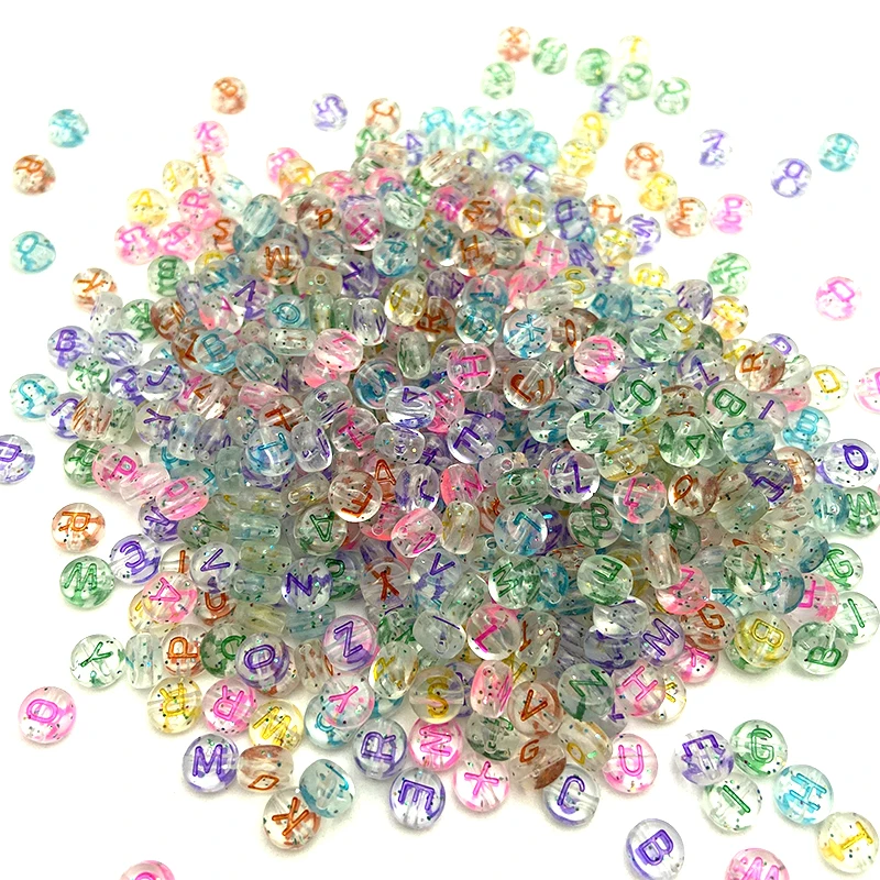 Wholesale 4mm*7mm Transparent Colorful Acrylic Alphabet Beads Plastic Letter beads For Jewelry Making Bracelet Making
Wholesale 4mm*7mm Transparent Colorful Acrylic Alphabet Beads Plastic Letter beads For Jewelry Making Bracelet Making