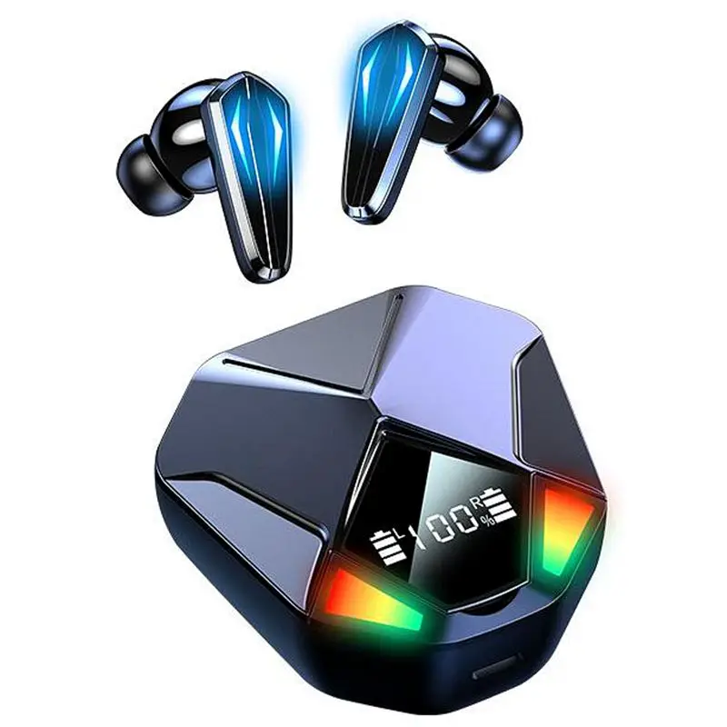 2021 New X6 Gaming Tws Earphone Headphone Color Breathing Light Wireless Earphone Noise Cancelling Game Earbuds
2021 New X6 Gaming Tws Earphone Headphone Color Breathing Light Wireless Earphone Noise Cancelling Game Earbuds