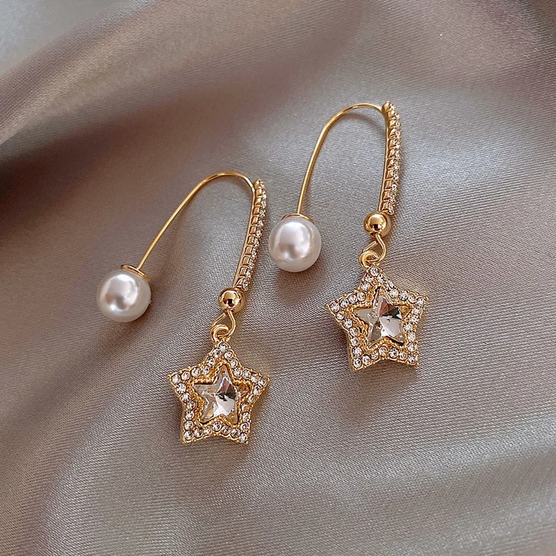 Moon Dangle Earrings For Women Fashion Pearl Cherry Cat Rhinestone Pendant Earring Girl Party Jewelry Gift, Gold
Moon Dangle Earrings For Women Fashion Pearl Cherry Cat Rhinestone Pendant Earring Girl Party Jewelry Gift, Gold