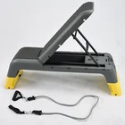 Fitness Bench Fitness Aerobic Step 43'' Inch Gym Equipment Fitness Bench Board Adjustable Aerobic Step