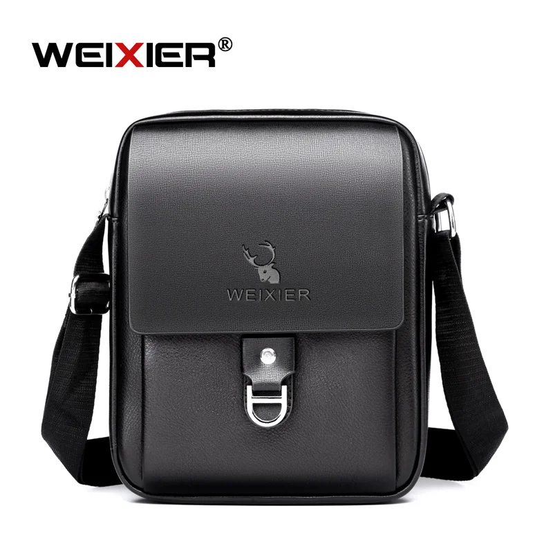 WEIXIER retro shoulder bag multi function business bag leisure fashion Inclined shoulder bag, Black / brown
WEIXIER retro shoulder bag multi function business bag leisure fashion Inclined shoulder bag, Black / brown