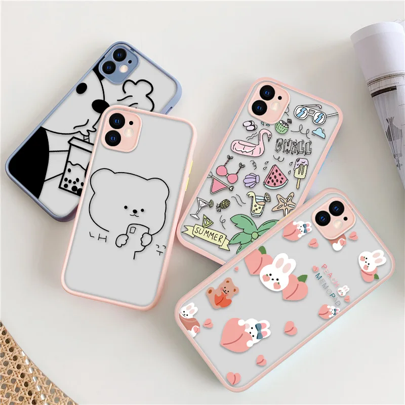 Cartoon Phone Cases matte transparent For iphone 7 8 11 12 plus mini x xs xr pro max Color painting cover Customizable pattern
Cartoon Phone Cases matte transparent For iphone 7 8 11 12 plus mini x xs xr pro max Color painting cover Customizable pattern