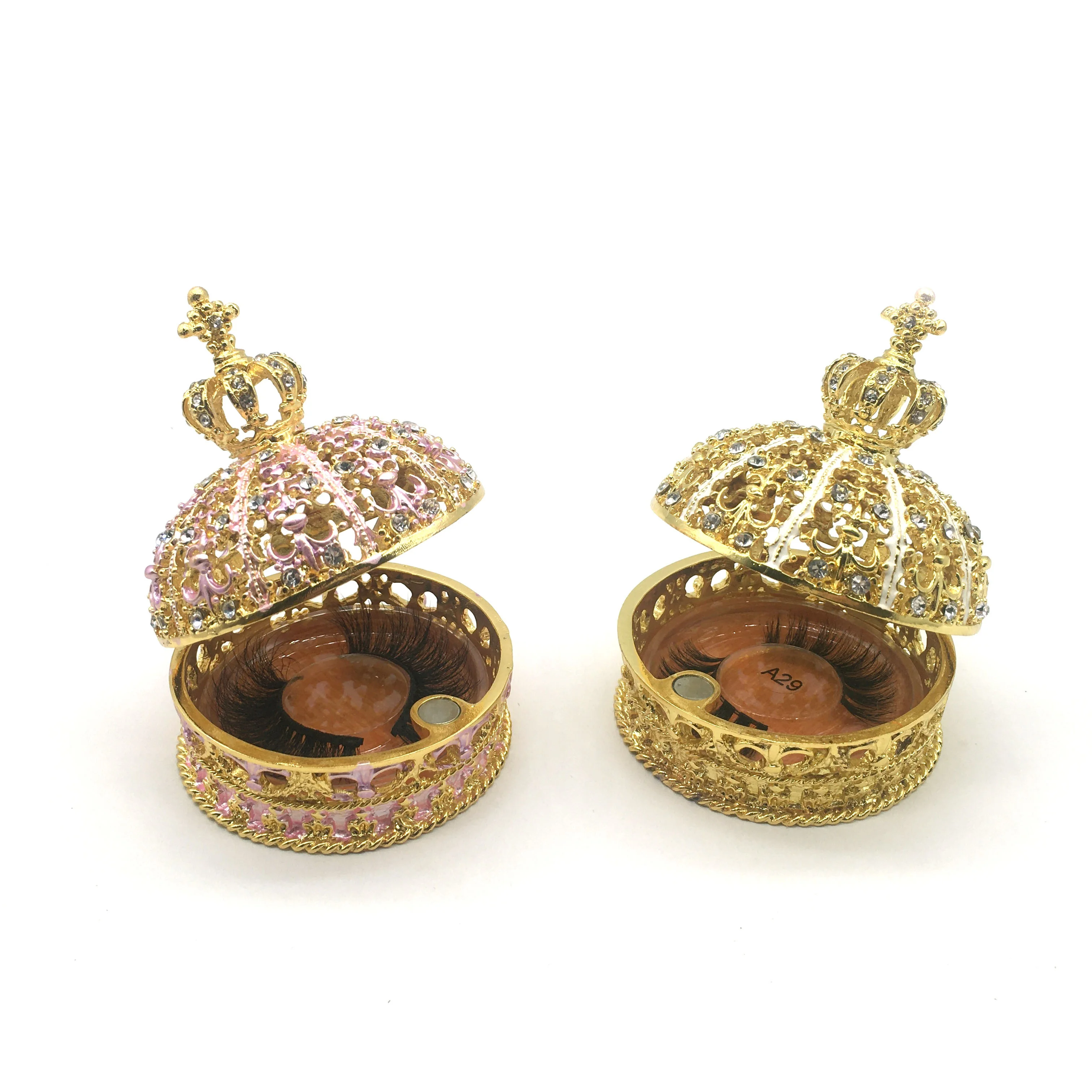 2021 new royal crown shape eyelash box mink lashes eyelash packaging box
2021 new royal crown shape eyelash box mink lashes eyelash packaging box