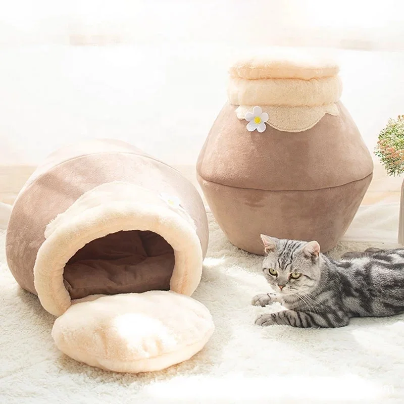 Cat Bed Cat Honeypot Bed Foldable Closed Bed Kennel Winter Warm Nest Soft Sleeping Pad Animal Puppy Cave Sleeping, Customized color
Cat Bed Cat Honeypot Bed Foldable Closed Bed Kennel Winter Warm Nest Soft Sleeping Pad Animal Puppy Cave Sleeping, Customized color
