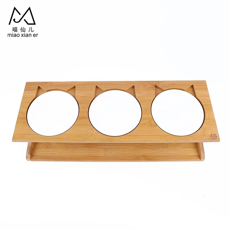 2019 Bamboo Dogs Cats As Pet Food Bowl Stand Feeder Elevated Food Water Feeding Station With 3 Ceramics Bowls, Burlywood
2019 Bamboo Dogs Cats As Pet Food Bowl Stand Feeder Elevated Food Water Feeding Station With 3 Ceramics Bowls, Burlywood