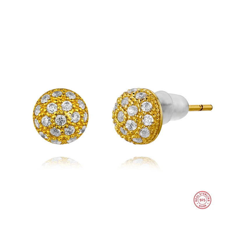 Loftily Retro Design Gold Plated Sterling Sliver Rhinestone Crystal Round Ball Stud Earring
Loftily Retro Design Gold Plated Sterling Sliver Rhinestone Crystal Round Ball Stud Earring