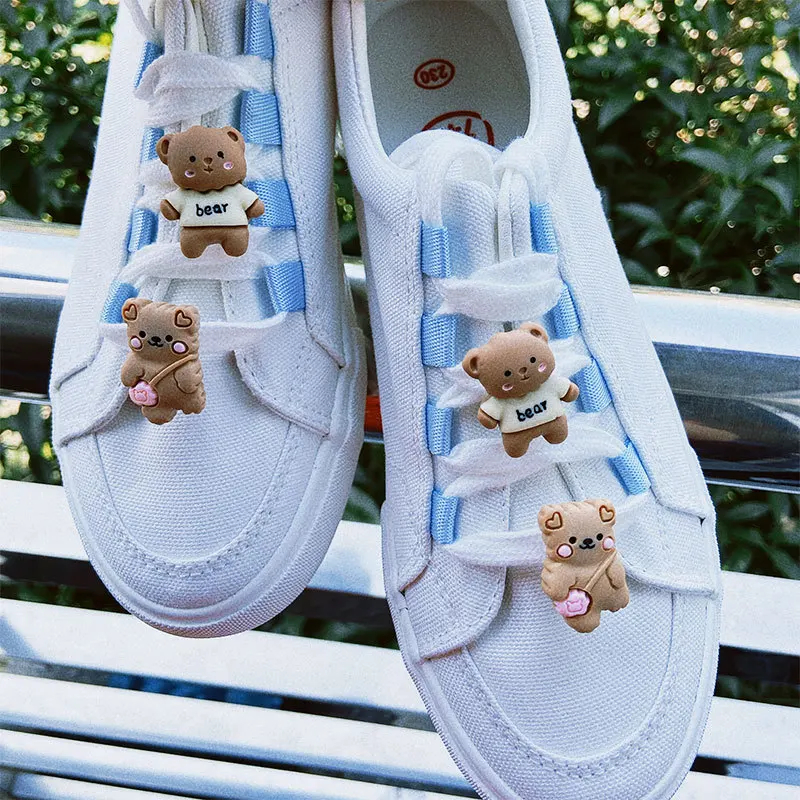 1pce Hot Sale sneaker Charms Cute Cartoon Bear Decorations Sneakers Quality DIY Accessories Lovely Shoelace Buckle For Kids, Brown
1pce Hot Sale sneaker Charms Cute Cartoon Bear Decorations Sneakers Quality DIY Accessories Lovely Shoelace Buckle For Kids, Brown