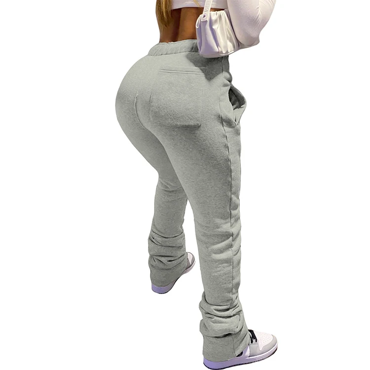I@U 2021 Fashion Drawstring Pleated Pockets Cotton Flare Pants Woman Fleece Thick Stacked Sweat Pants
I@U 2021 Fashion Drawstring Pleated Pockets Cotton Flare Pants Woman Fleece Thick Stacked Sweat Pants