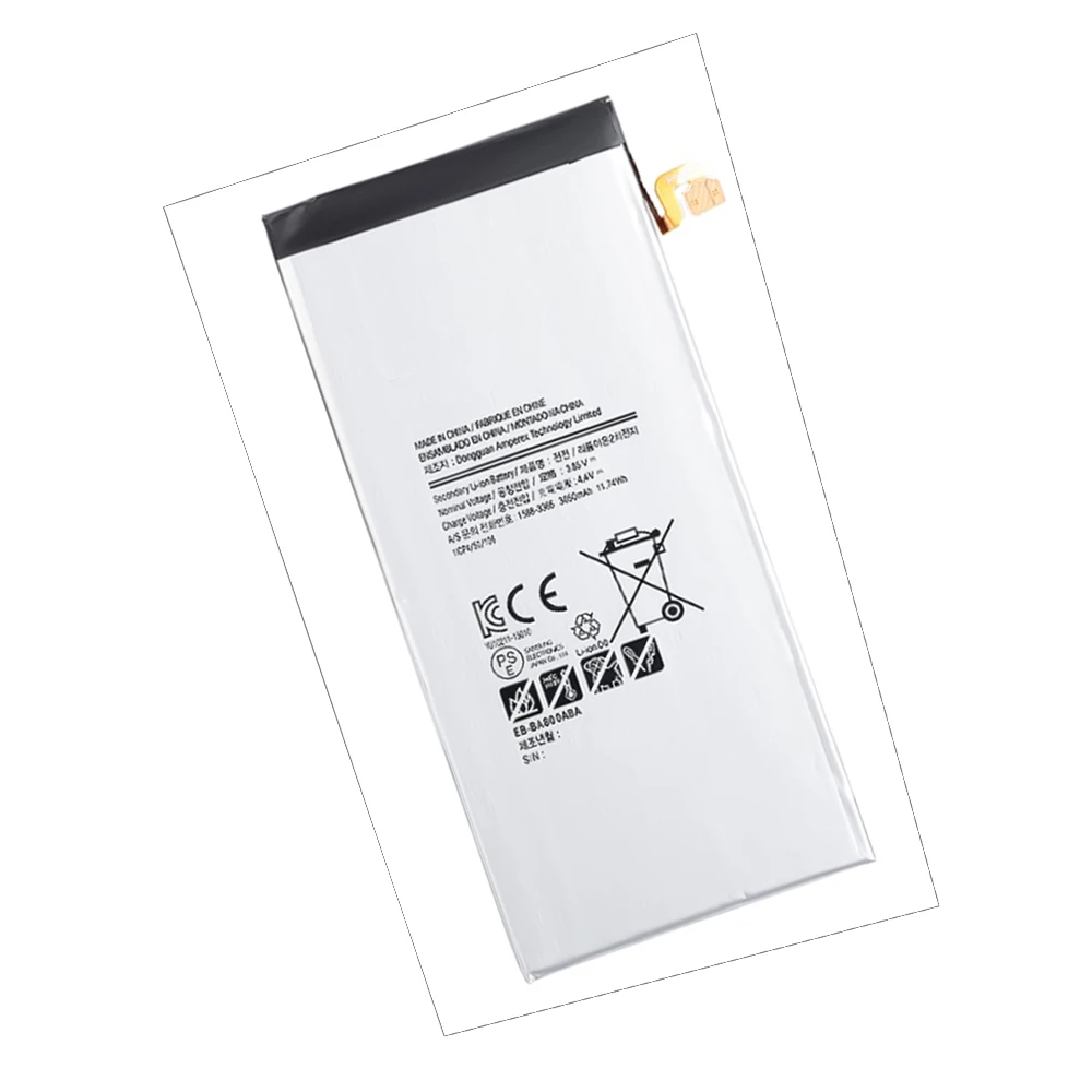 Original Replacement for Samsung Battery For Galaxy A8 A8000 A800YZ A800F A800S Genuine Phone Battery EB-BA800ABE 3050mAh
Original Replacement for Samsung Battery For Galaxy A8 A8000 A800YZ A800F A800S Genuine Phone Battery EB-BA800ABE 3050mAh