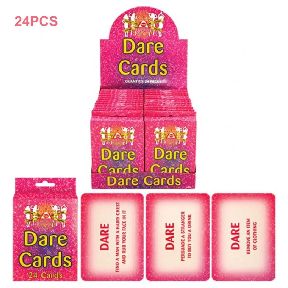 24pcs Cards Hen Party Dare Cards Single Party Card Games Truth Or Dare Adventures Board Games For Adults
24pcs Cards Hen Party Dare Cards Single Party Card Games Truth Or Dare Adventures Board Games For Adults